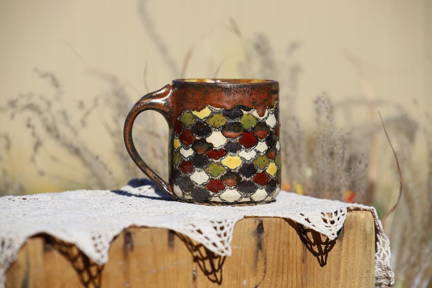 One of a kind handmade mug
